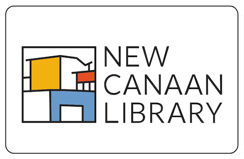 New Canaan Library card with logo
