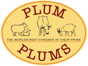 Plum Plums Cheese Logo