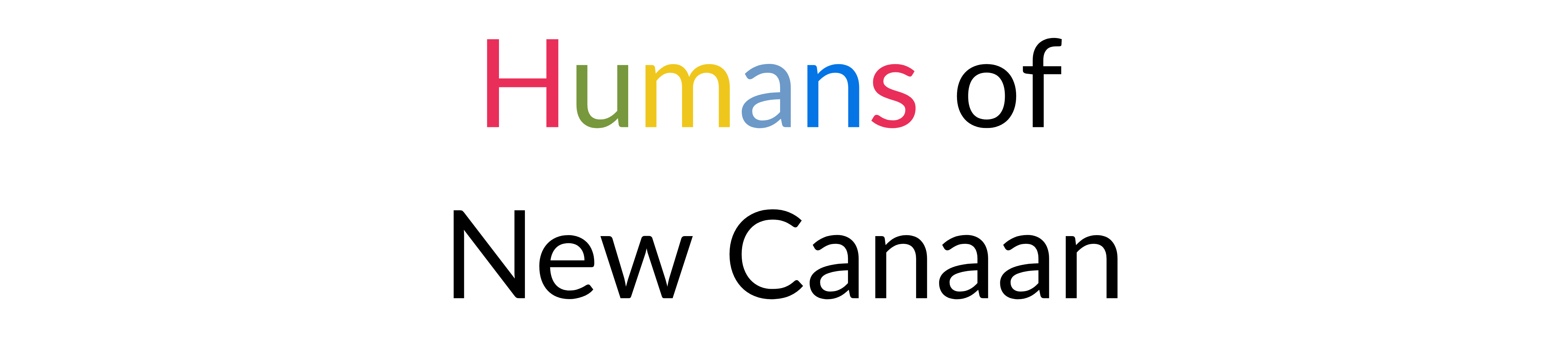 Humans of New Canaan Text Header