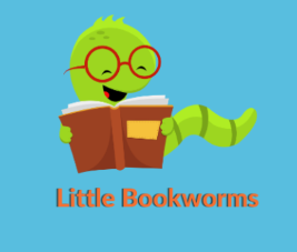 Worm with glasses reading a book 