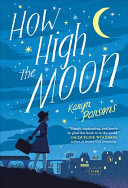 Image for "How High the Moon" - a silhouette holding a suitcase in front of a huge night sky.