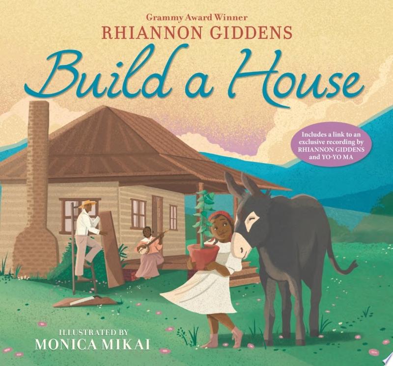 Image for "Build a House" -  cover illustration featuring a happy Black family in front of a house.