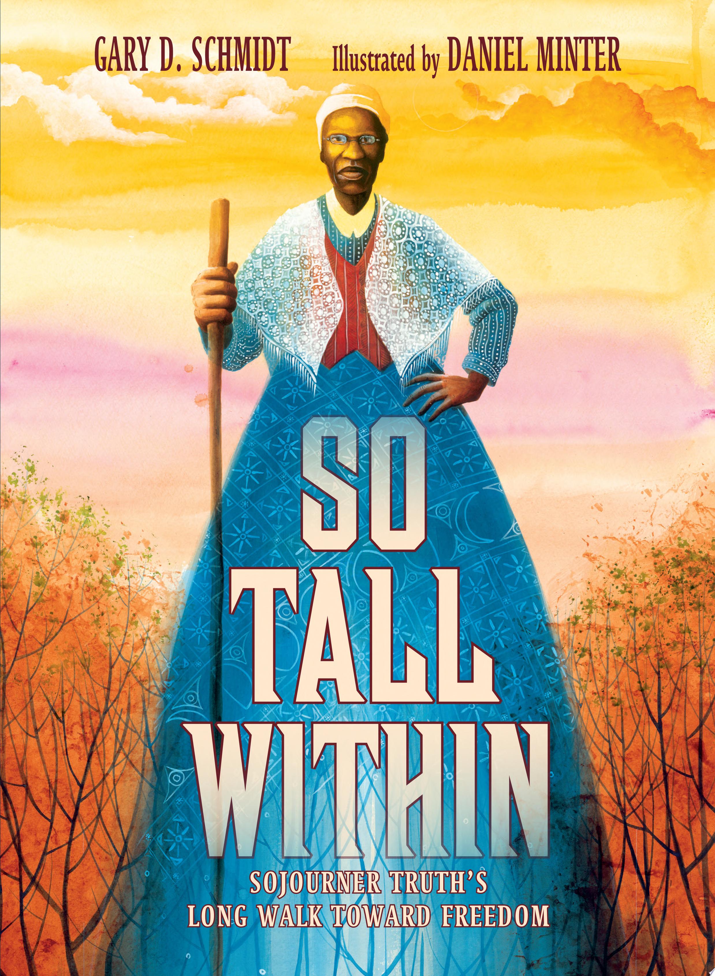 Image for "So Tall Within" - a towering silhouette of Harriet Tubman in front of a watercolor background.