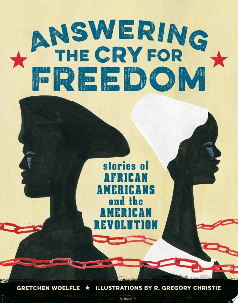 Image for "Answering the Cry for Freedom" - two silhouettes in period clothes on a cream background.