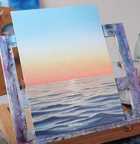 sunset painting 