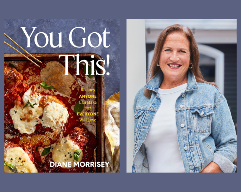 book cover and headshot