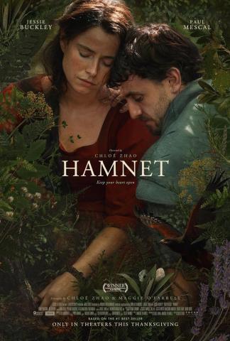 This image is the movie poster for Hamnet