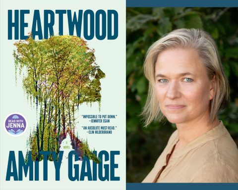 book cover and headshot