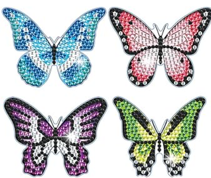 Example of diamond painted butterfly