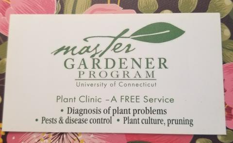 business card for master gardener