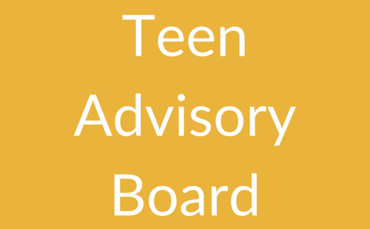 Teen advisory board on yellow background